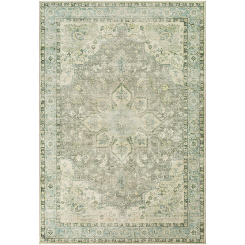Laurel Foundry Modern Farmhouse Hinkson Oriental Cream/Gray Area Rug